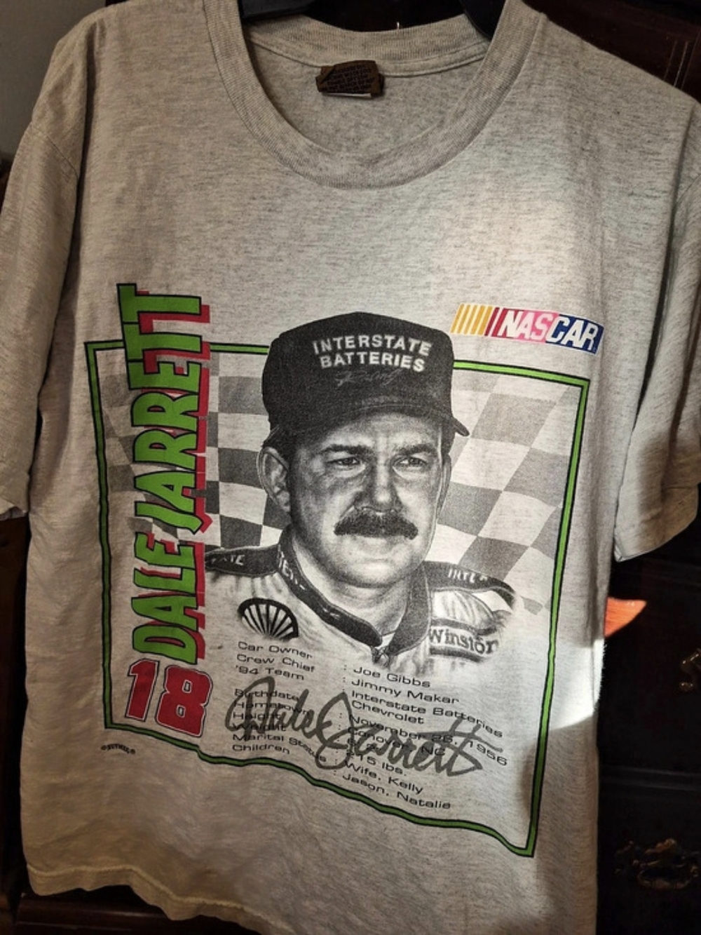 Nutmeg NASCAR Dale Jarrett #88 graphic tee Graphic Tee Gray
